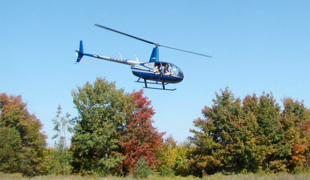 North Country Heliflite departs with riders from Big Tupper's Oktupperfest (Jim "Cookie" Lanther photo)