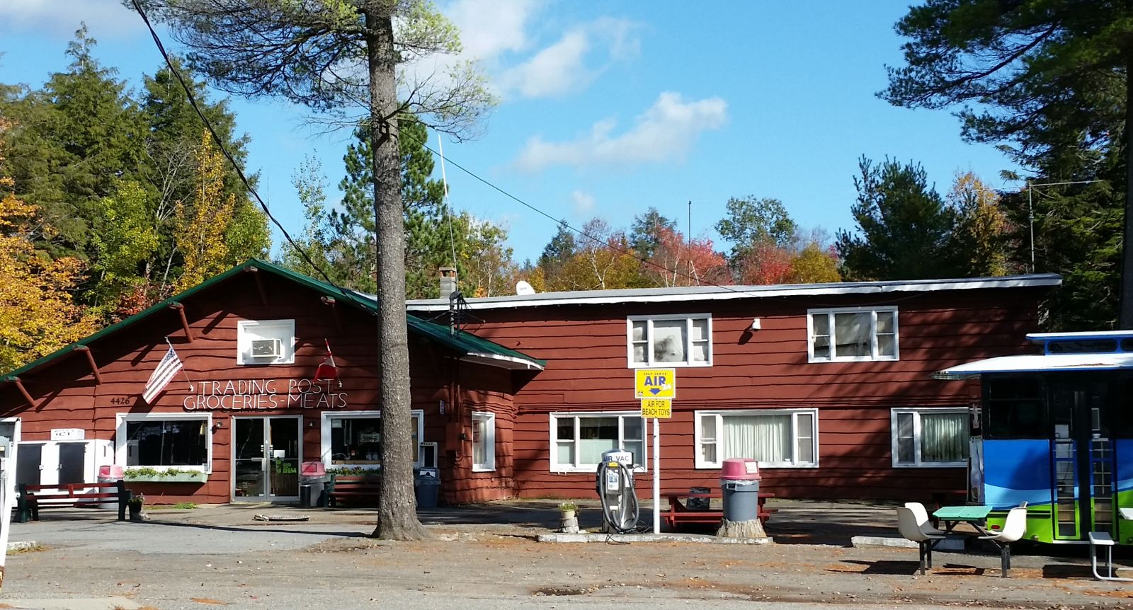 Starting out location. In season you can purchase camping gear, food, and more.