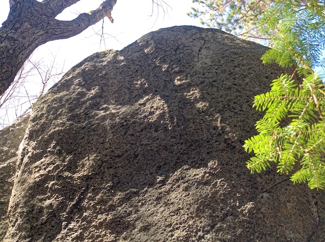 Some boulders are so tall they are popular with rock climbers practicing their moves and grips. Some boulders are so tall they are popular with rock climbers practicing their moves and grips.