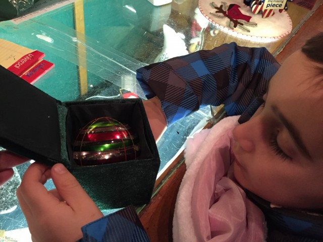 It's tradition: we always pick one special ornament.