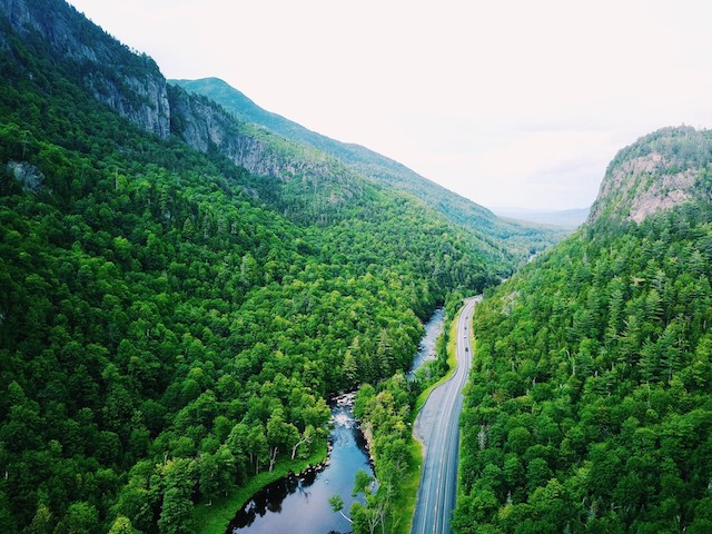You can see the possibilities of driving along the Ausable River, approaching Wilmington from the south.