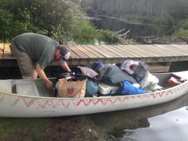 packed canoe packed canoe