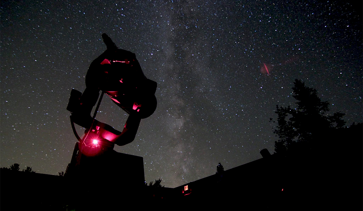 View of the night sky from the Adirondack Public Observatory (Marc Staves photo)