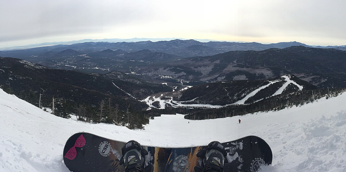 Taking a break before dropping into Upper Skyward.