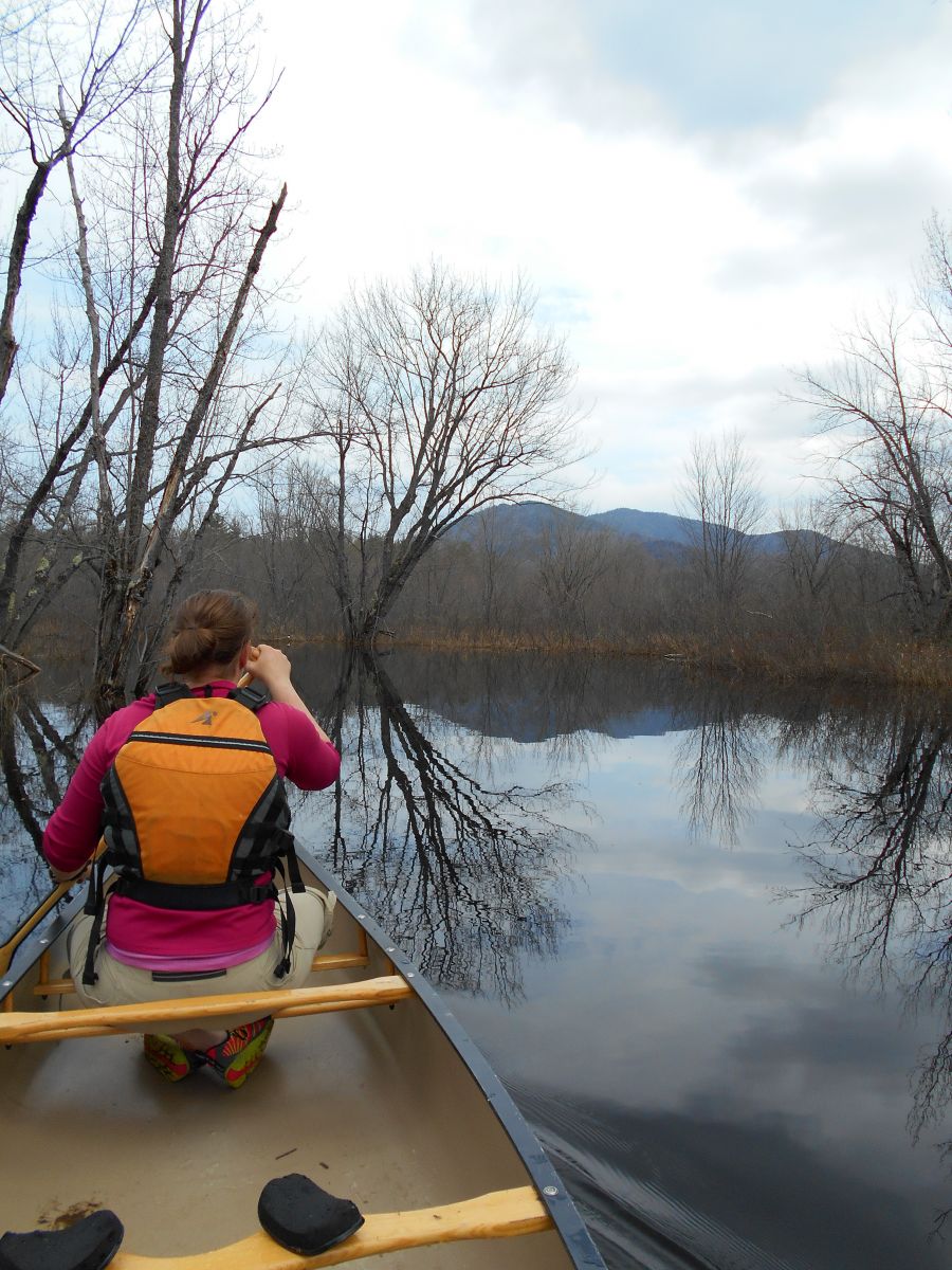 Paddling on the Raquette River