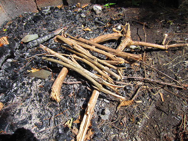The base for the fire