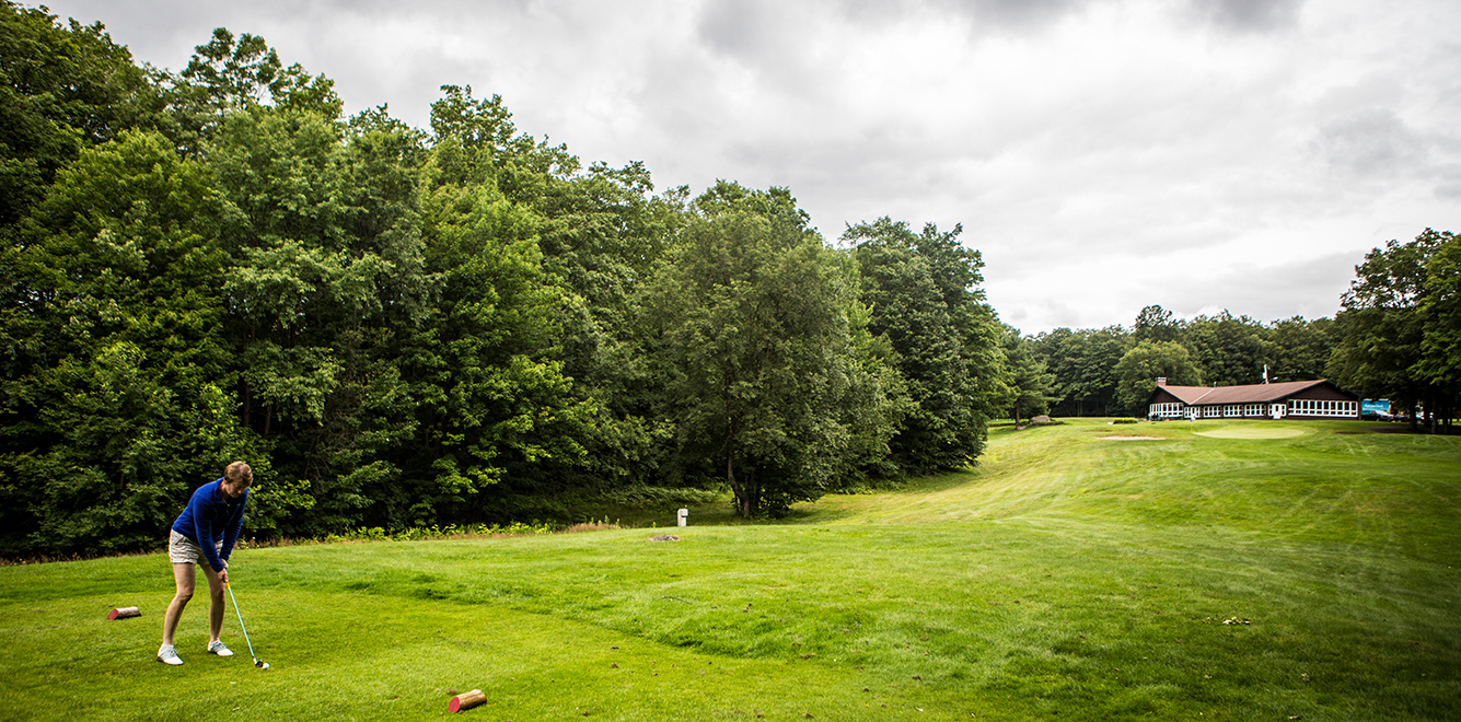 This particular drive did not result in a hole-in-one.