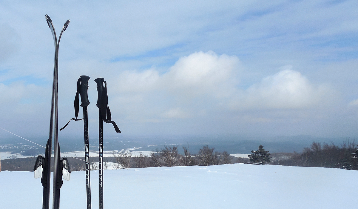 Great view of Tupper Lake from the top of Chair 2.