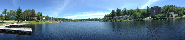Summer day at the Lake Flower docks Summer day at the Lake Flower docks
