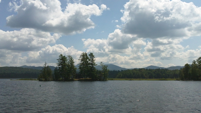 further down Lake Flower, many islands appear further down Lake Flower, many islands appear