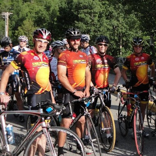 racers at the starting line for the uphill race