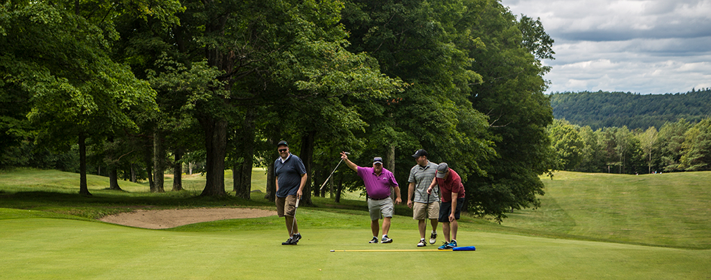 The Tupper Lake Golf Club welcome wave.