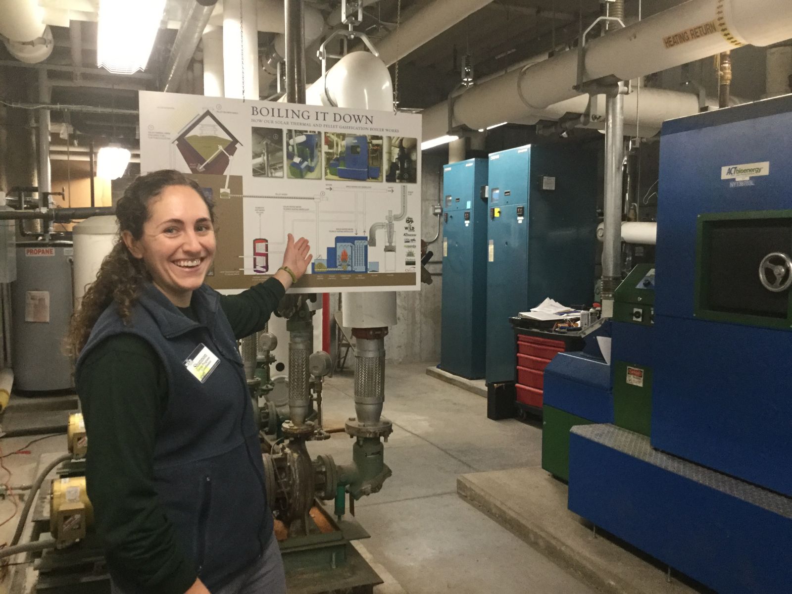 Shannon explains the burning processes that make the best use of the wood pellet energy.