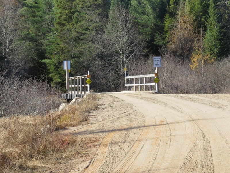 Bridge over the South Branch of the Grass River at Massawepie Mire