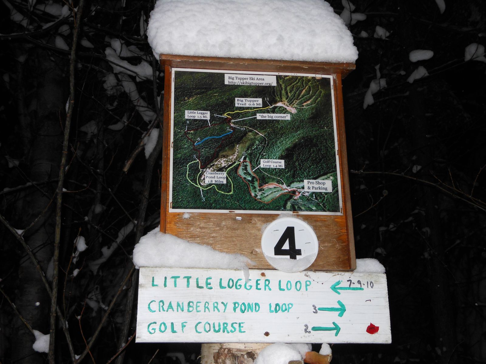 Map of the Tupper Lake Groomed XC Trails