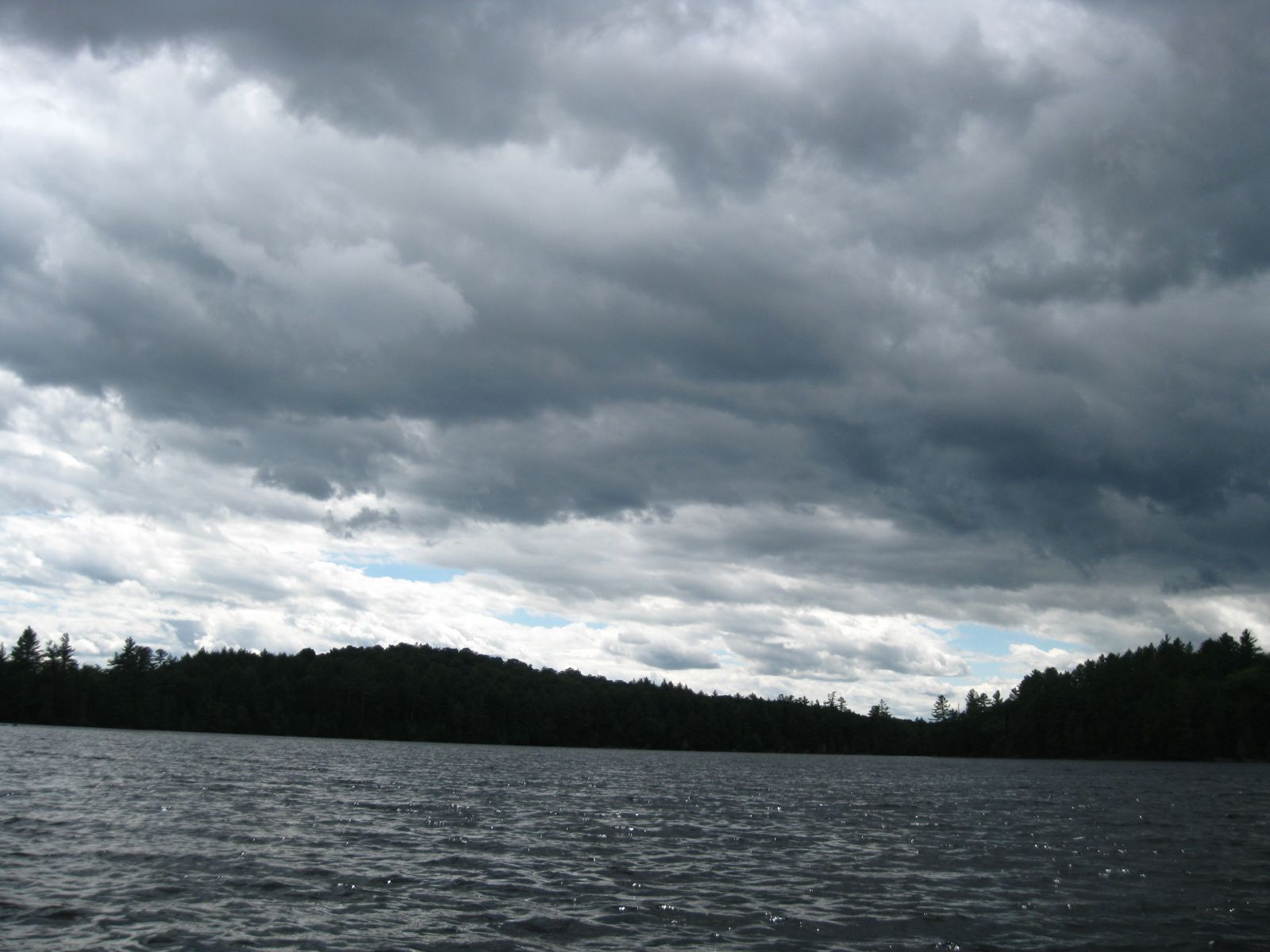 Time to head back, threatening sky!