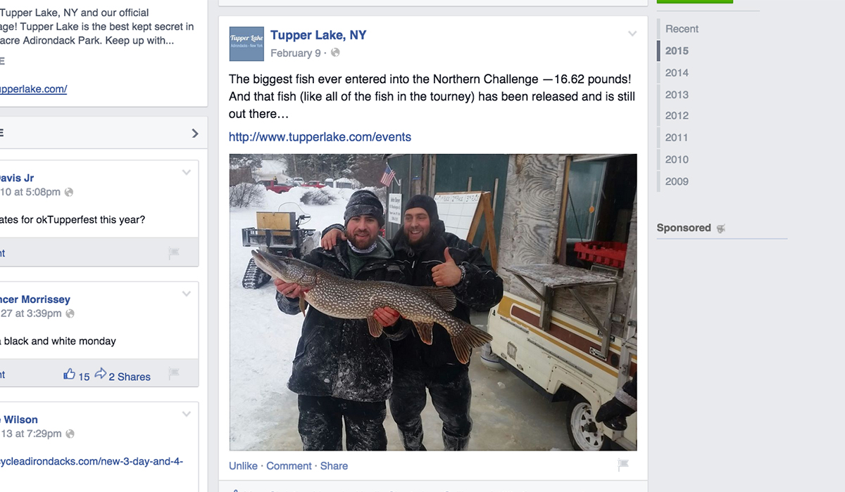 Stock your fish on Facebook