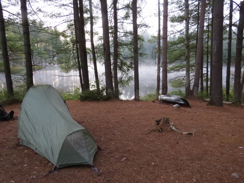 Foggy dawn at Distillery Hill on Massawepie Lake