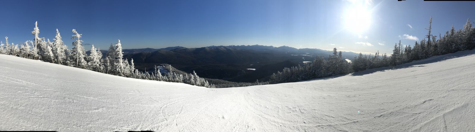 Check out the awesome view coming down Paron's Run.