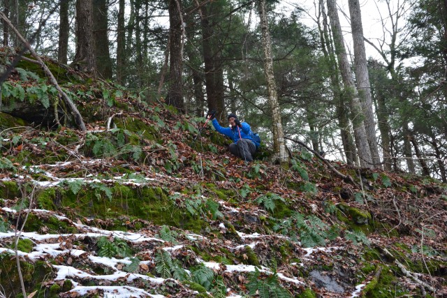 Steep descent