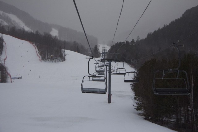 A very quiet ride up the Face Lift