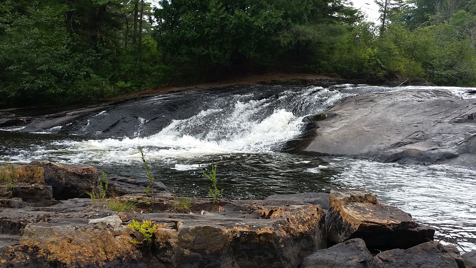 Do the natural water slide - if you dare!