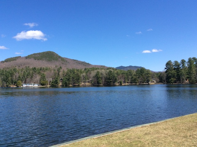 Either way, walk around Moody Pond to reach the trailhead of Baker Mountain. Either way, walk around Moody Pond to reach the trailhead of Baker Mountain.