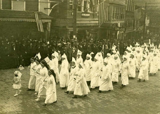 curing was so important in the aftermath of the war effort that nurses marched in the parade welcoming veterans back (courtesy of Historic Saranac Lake wiki website) curing was so important in the aftermath of the war effort that nurses marched in the parade welcoming veterans back (courtesy of Historic Saranac Lake wiki website)