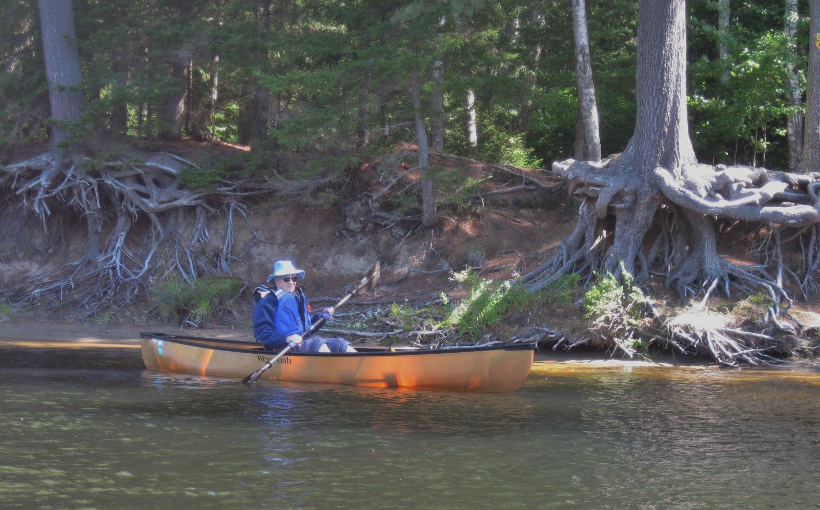 Ken on the Raquette River - he inspires us!