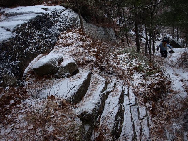 Icy staircase
