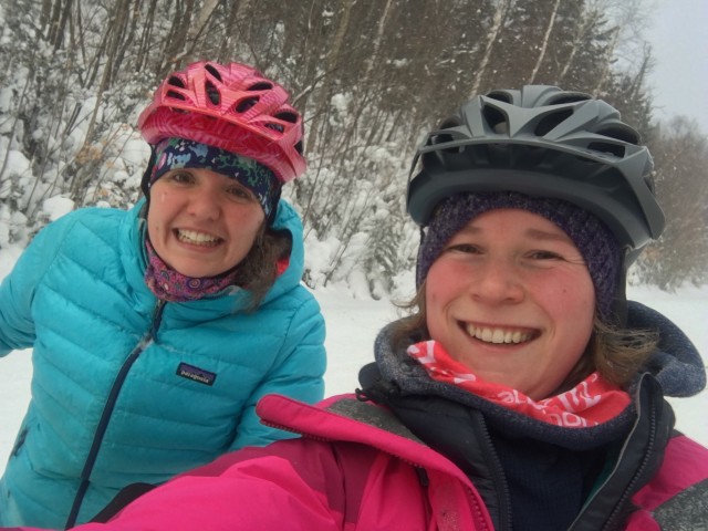 Still full of smiles as we head up the mountain.