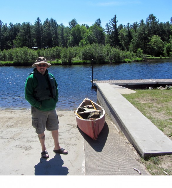My buddy Doug Quinn waiting for me at the Lake Everest Boat Ramp.