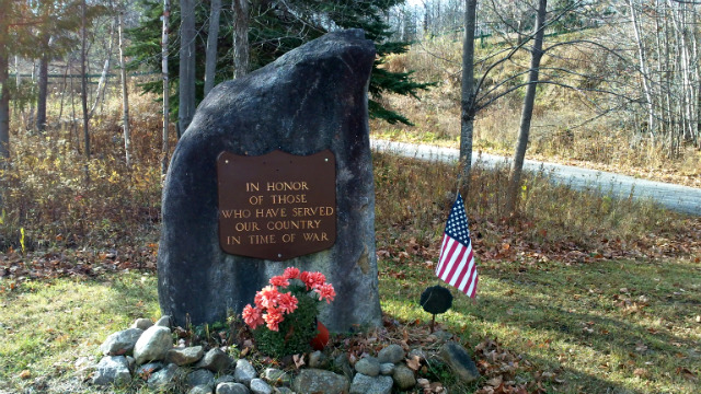 memorial at Pisgah: "In honor of those who have served our country in time of war" memorial at Pisgah: "In honor of those who have served our country in time of war"