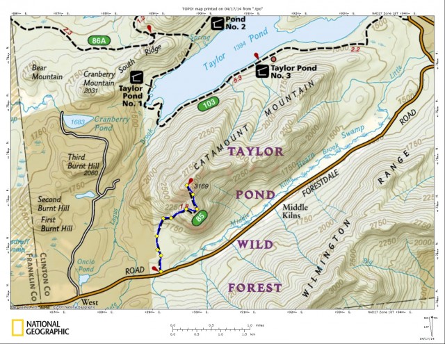 Catamount Trail Map