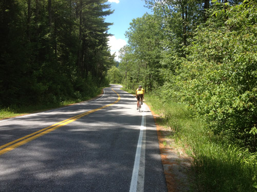 Cycling Ensign Pond Rd