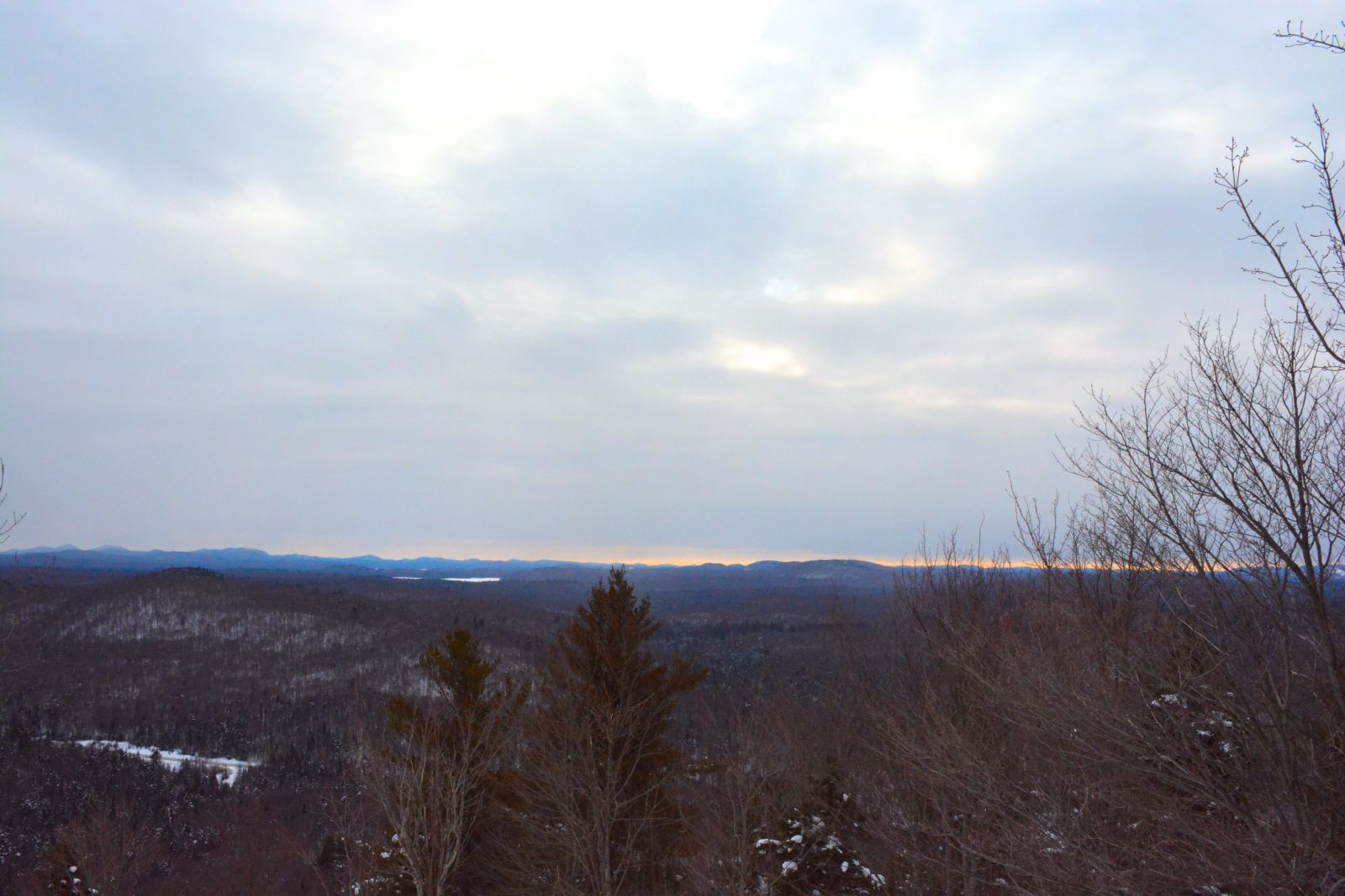Late afternoon view from the top of Goodman Mountain