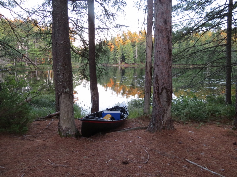 Distillery Hill campsite on Massawepie Lake
