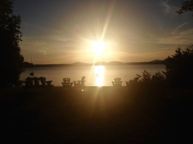 Amazing sunset on Lake Clear after a night of Octoberfest beers Amazing sunset on Lake Clear after a night of Octoberfest beers