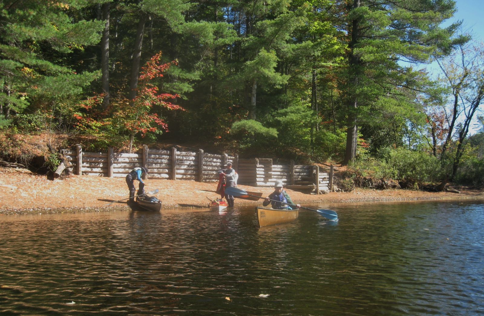 Departing from campsite number 7 in the sun!