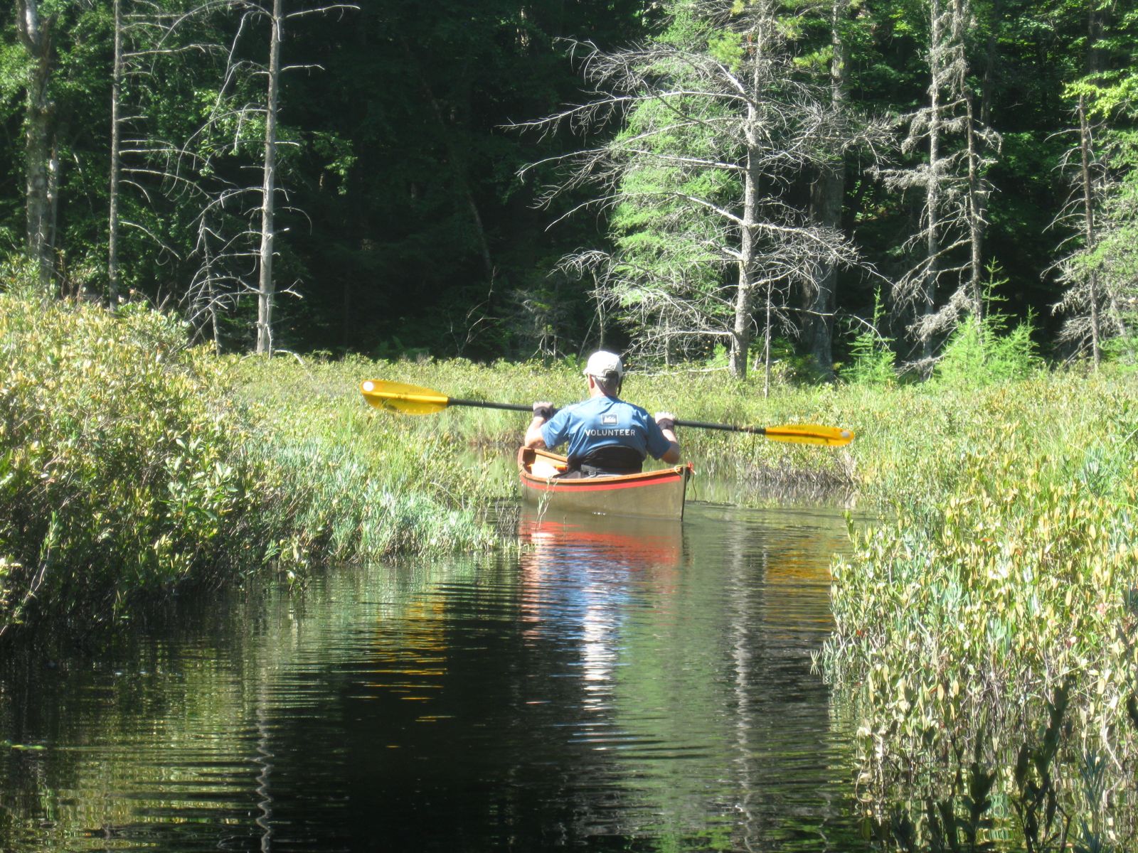 Paul headed into Bog Pond