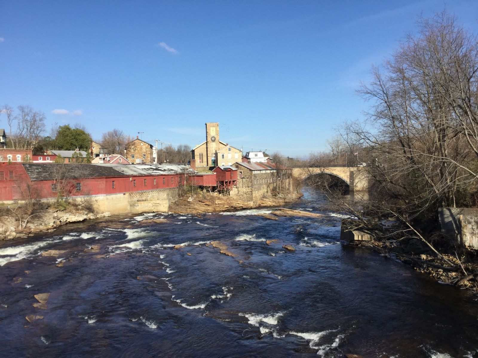 Dramatic bridges offer wonderful views of the Ausable River.