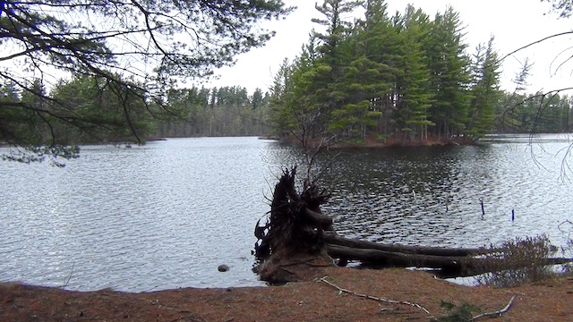 This vista can be seen from a path which hugs the lakeshore.
