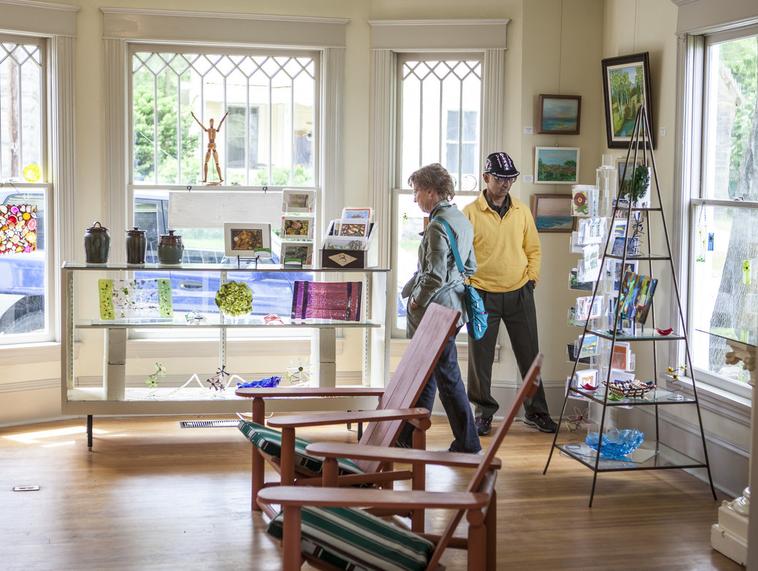 The Adirondack Art Association Gallery in Essex is a gorgeous space with a sculpture garden in the back.