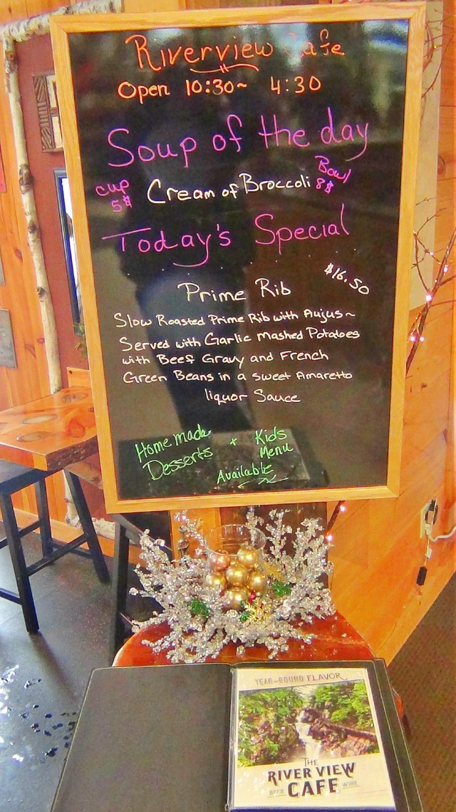 The winter walk calls for a good, well balanced meal.