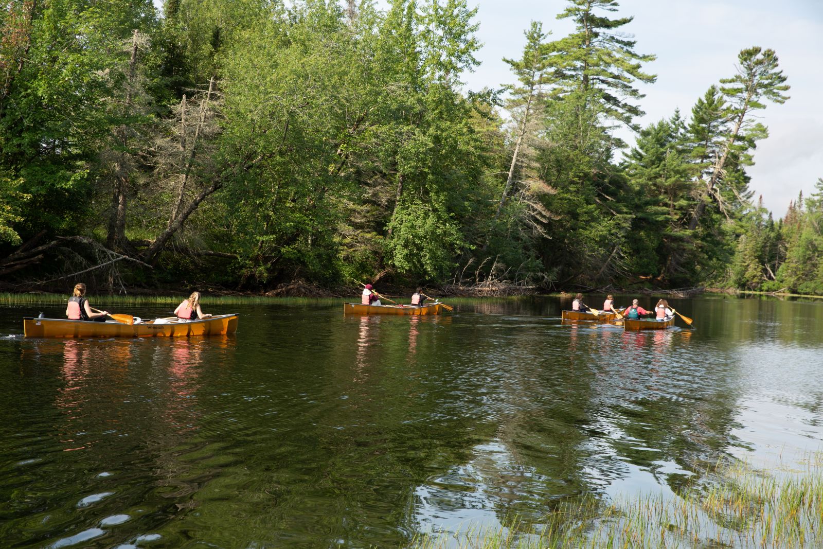 The view from Axton Landing. Paddlers enjoying the fall season!