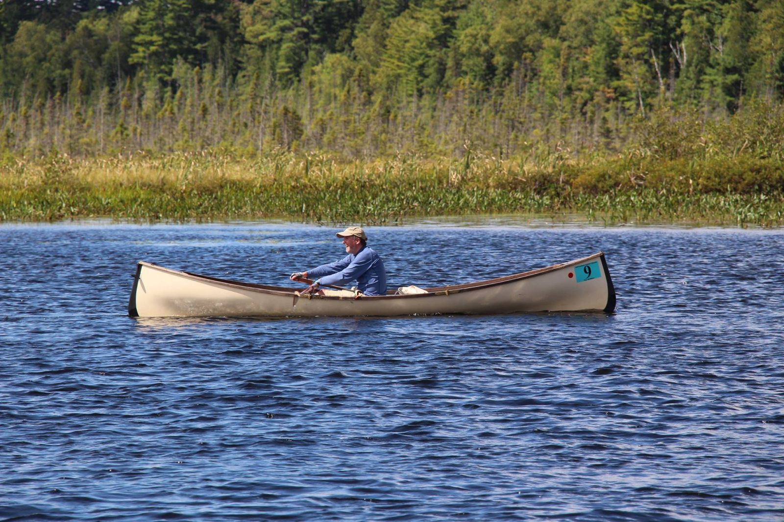 Paul Van Cott heading out of Brown's Tract.