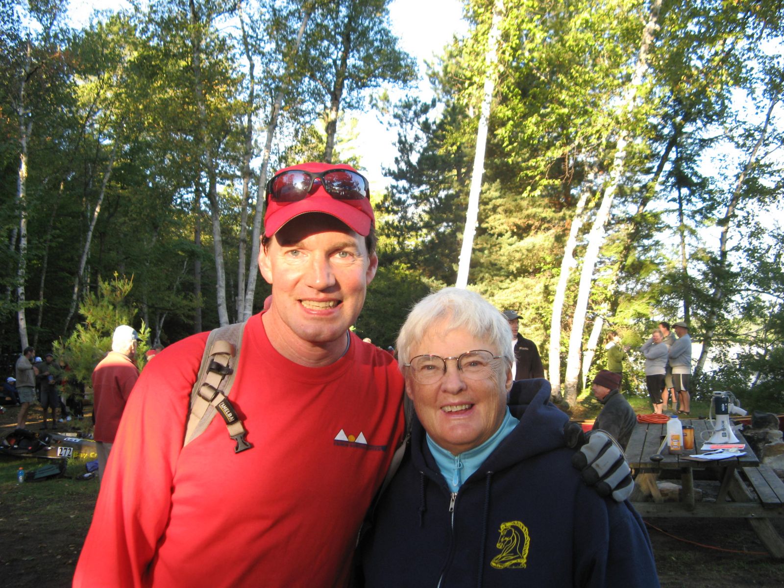 Mary & Chris - ready to finish this awesome race!