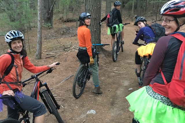 I guess if you're a guy and you want to ride with us you'd have to wear a tutu too!