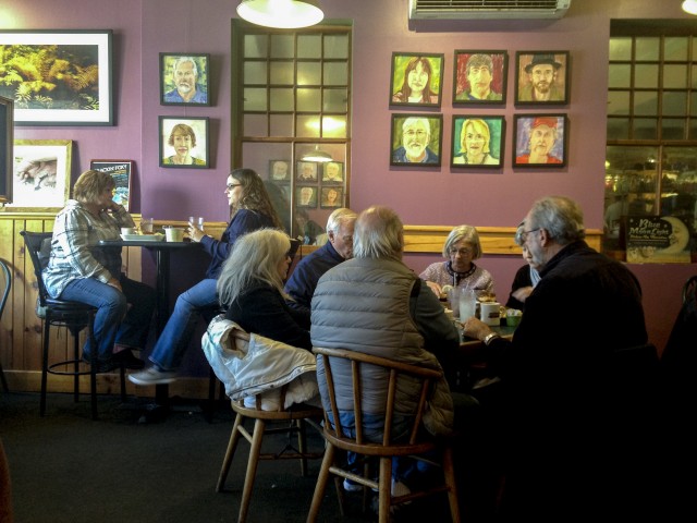 Blue Moon packed with diners on a cold winter's day