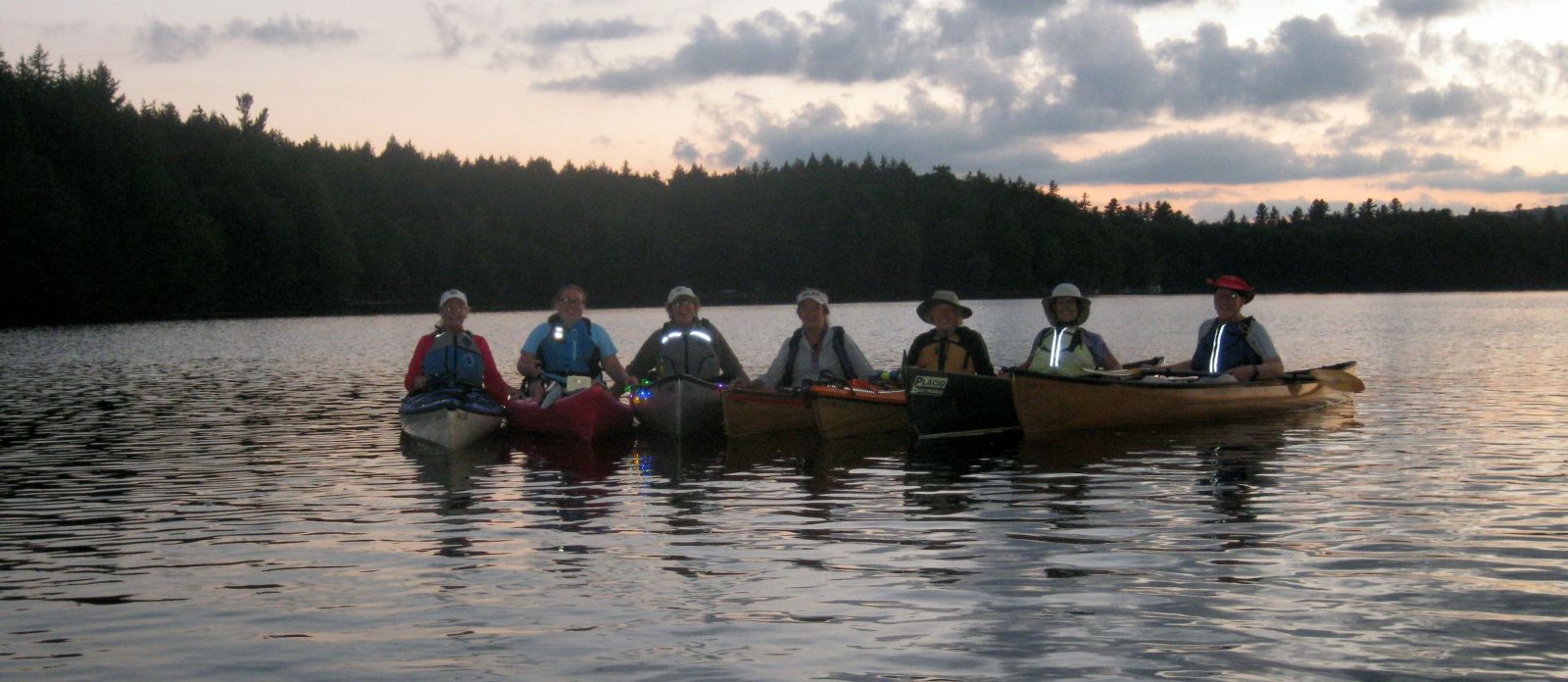 Campers and their guests waiting for the full moon!